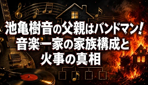 池亀樹音の父親はバンドマン！音楽一家の家族構成と火事の真相