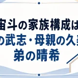 安楽宙斗の家族構成は4人｜父親の武志・母親の久美子・弟の晴希