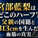 宮部藍梨はどこのハーフ？父親の国籍と313cmを生んだ血筋の真実