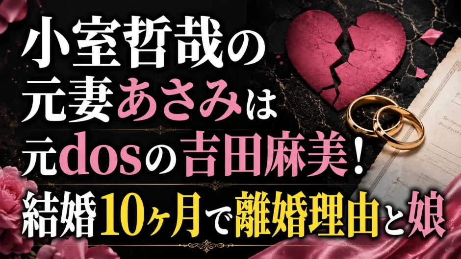 小室哲哉の元妻あさみは元dosの吉田麻美！結婚10ヶ月で離婚理由と娘
