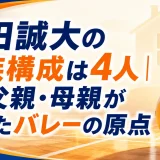 関田誠大の家族構成は4人｜姉・父親・母親が導いたバレーの原点